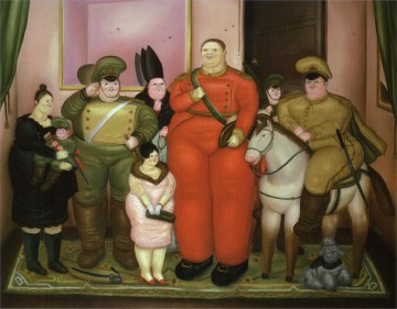 porträt portrait Ölbilder verkaufen - Offizielles Porträt der Militärjunta Fernando Botero